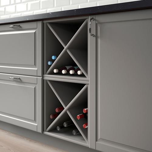 IKEA - TORNVIKEN, wine shelf, grey, 40x37x40 cm