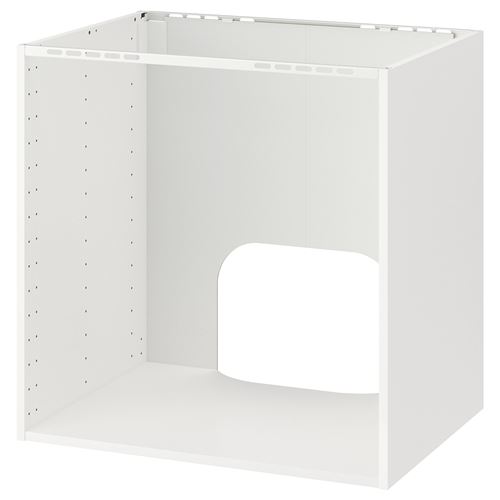 IKEA - METOD, built-in oven cabinet frame, white, 80x60x80 cm