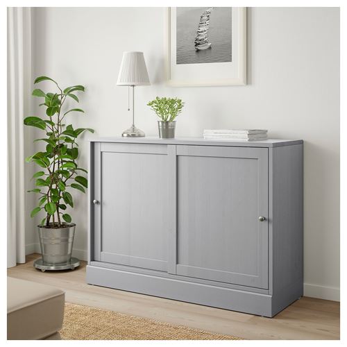 IKEA - HAVSTA, büfe, gri, 121x89x47 cm