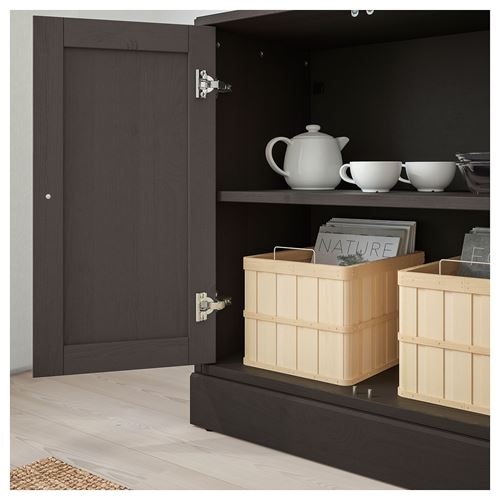 IKEA - HAVSTA, cabinet with doors, darkbrown, 81x89x47 cm