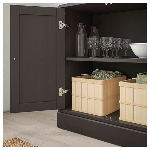 IKEA - HAVSTA, cabinet with door, darkbrown, 81x212x47 cm