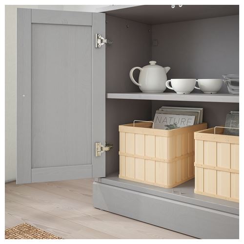 IKEA - HAVSTA, vitrin, gri, 81x212x47 cm