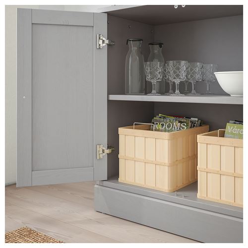 HAVSTA grey 81x212x47 cm cabinet with door - 99265987 | IKEA