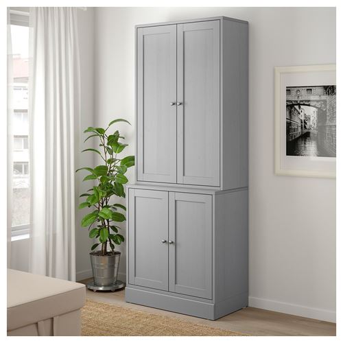 HAVSTA gri 81x212x47 cm kapaklı dolap - 99265987 | IKEA