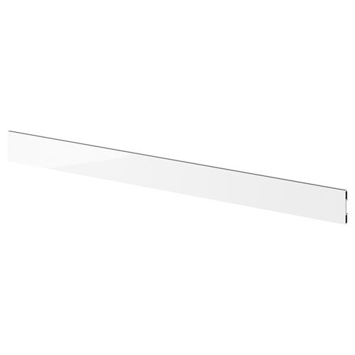 IKEA - FÖRBATTRA, plinth, high gloss white, 220x8 cm