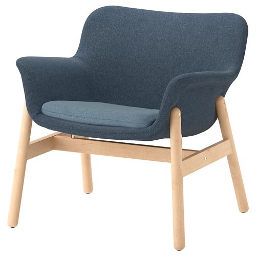 IKEA - VEDBO, wing chair, gunnared blue