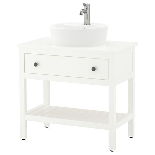 HEMNES/TÖRNVIKEN lavabo dolabı kombinasyonu, beyaz