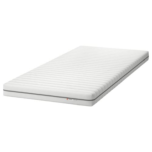 IKEA - MALFORS, single bed mattress, white, 90x200 cm