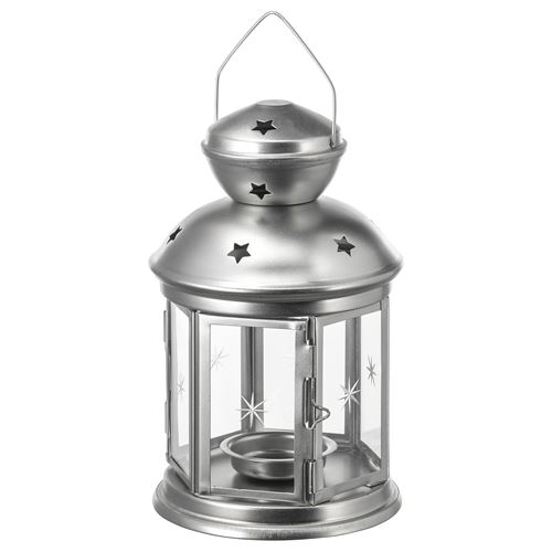 IKEA - ROTERA, fener, gri, 21 cm