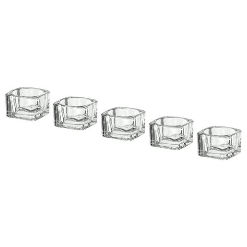 GLASIG tealight mumluk, cam