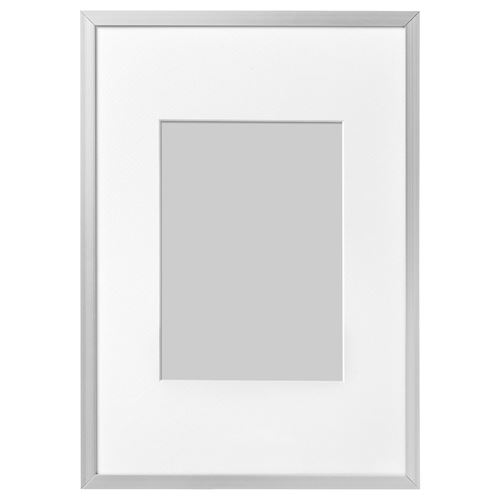 IKEA - LOMVIKEN, grey frame, aluminium, 21x30 cm