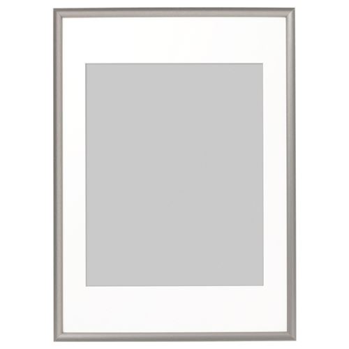 IKEA - SILVERHÖJDEN, grey frame, silver-colour, 50x70 cm