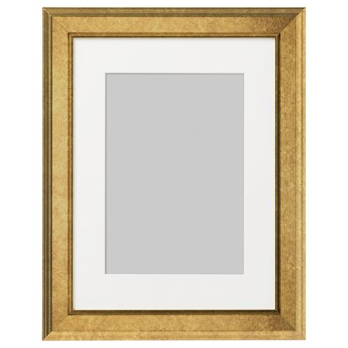 IKEA - VIRSERUM, colorful frame, golden colour, 30x40 cm