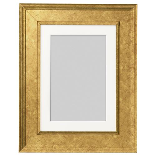 IKEA - VIRSERUM, colorful frame, golden colour, 13x18 cm