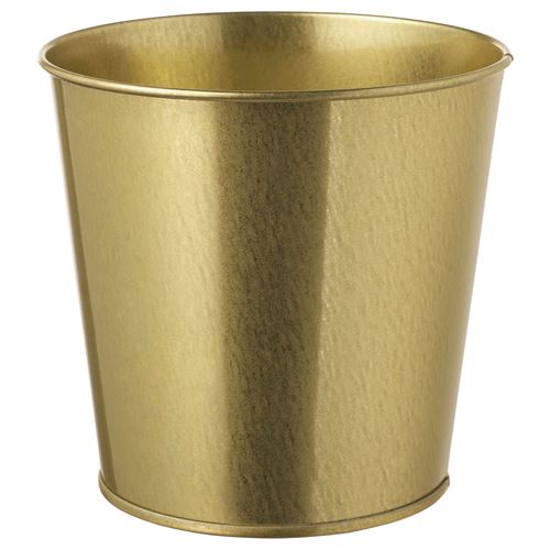 IKEA - DAIDAI, steel plant pot, brass colour, 12 cm