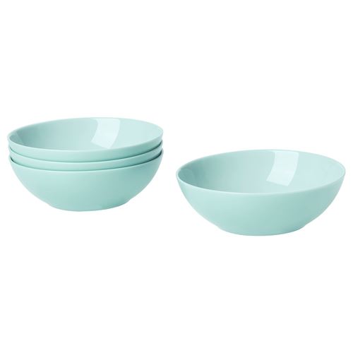 IKEA - BESEGRA, glass bowl set, light turquoise, 16 cm
