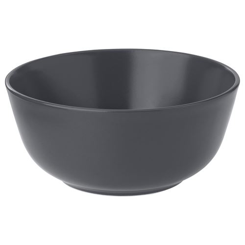 IKEA - DINERA, ceramic bowl, dark grey, 14 cm