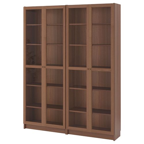 bookcase with glass door