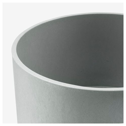 IKEA - NYPON, plastic plant pot, grey, 19 cm