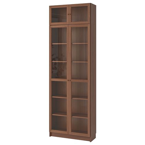 bookcase with glass door