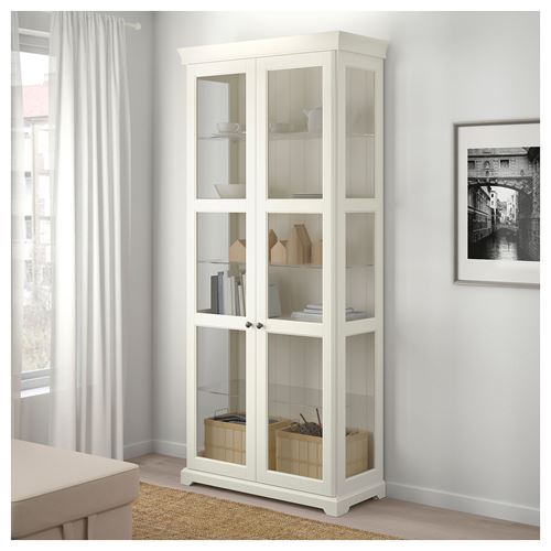 IKEA - LIATORP, vitrin, beyaz, 96x214 cm