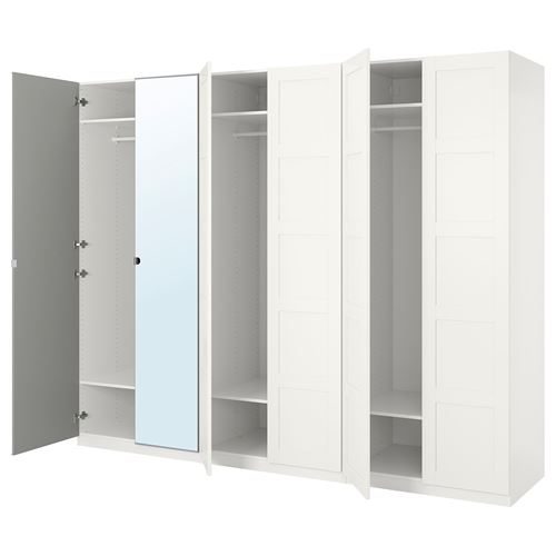 IKEA - PAX/BERGSBO/VIKEDAL, PAX gardırop, beyaz, 300x60x236 cm