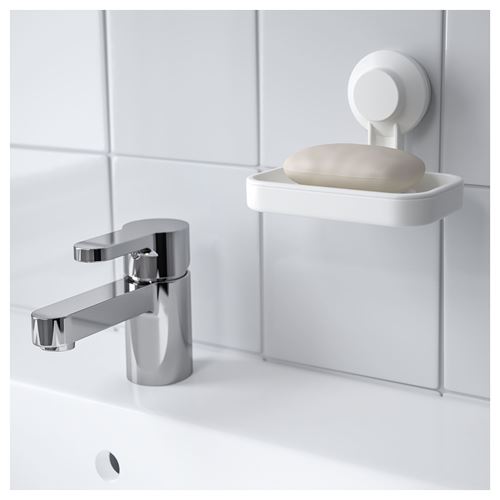 IKEA - TISKEN, soap dish, white