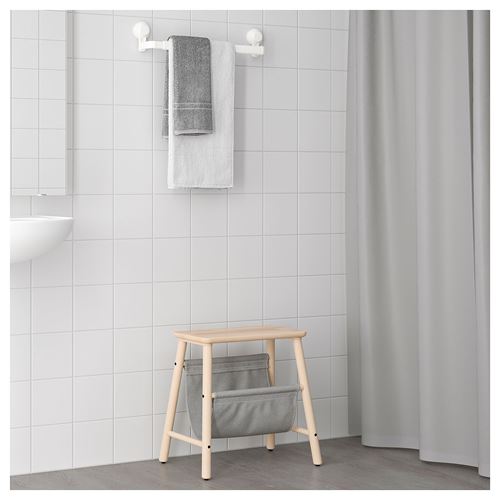 IKEA - TISKEN, towel rail, white