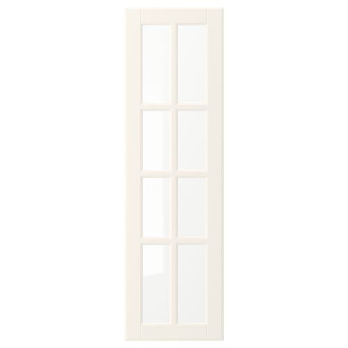 IKEA - BODBYN, glass door, off white, 30x100 cm