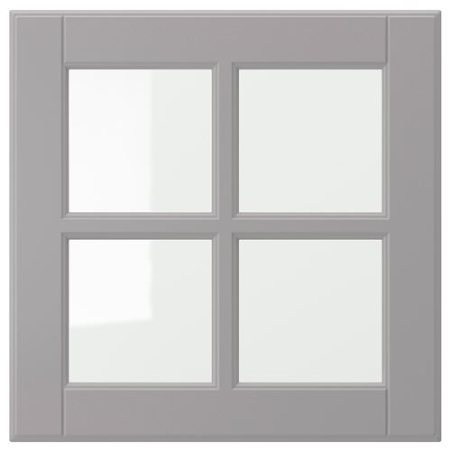 IKEA - BODBYN, glass door, grey, 40x40 cm