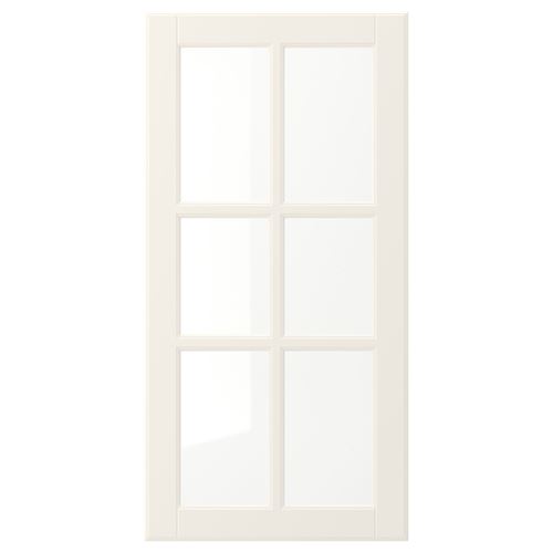 IKEA - BODBYN, glass door, off white, 40x80 cm