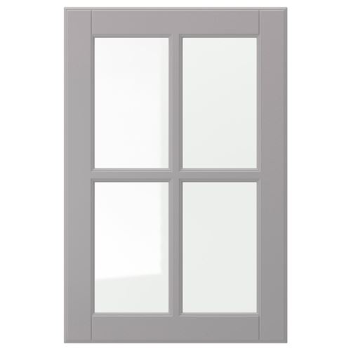 IKEA - BODBYN, glass door, grey, 40x60 cm