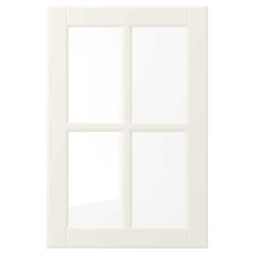 IKEA - BODBYN, glass door, off white, 40x60 cm