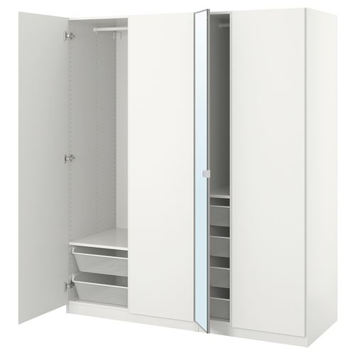 IKEA - PAX/VIKANES/VIKEDAL, PAX gardırop, beyaz, 175x60x201 cm