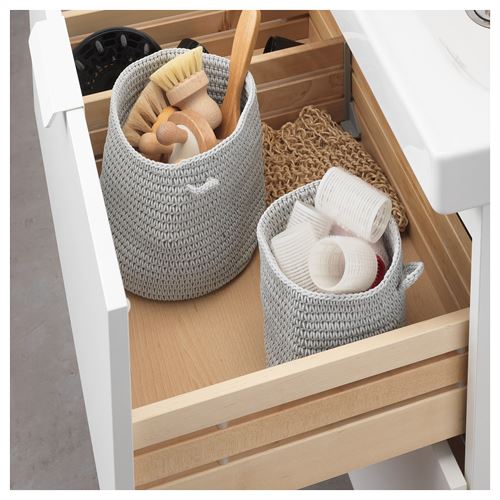 IKEA - NORDRANA, kutu seti, açık gri