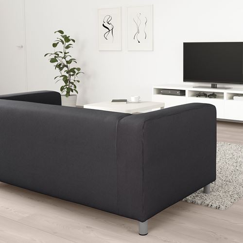 IKEA - KLIPPAN, 2-seat sofa, kabusa dark grey