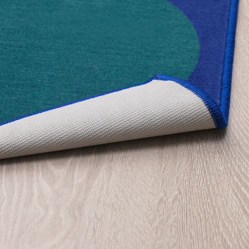 IKEA - LJÖRSLEV, runner rug, blue/green, 80x150 cm