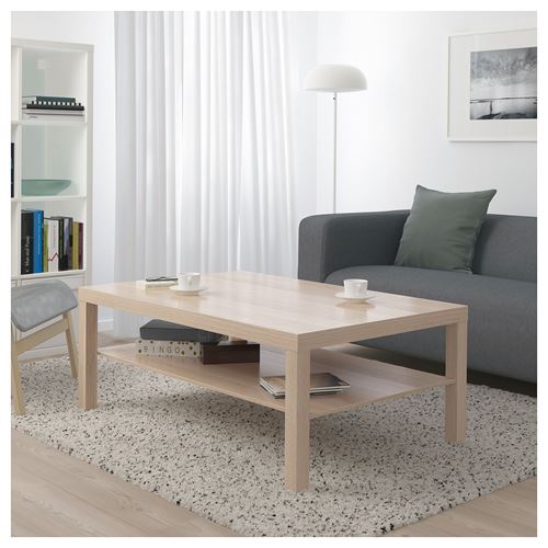 IKEA - LACK, coffee table, white stained oak effect, 118x78 cm