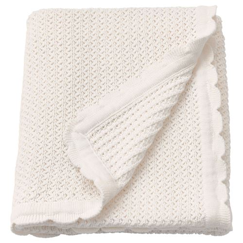 IKEA - GULSPARV, baby blanket, white, 70x90 cm