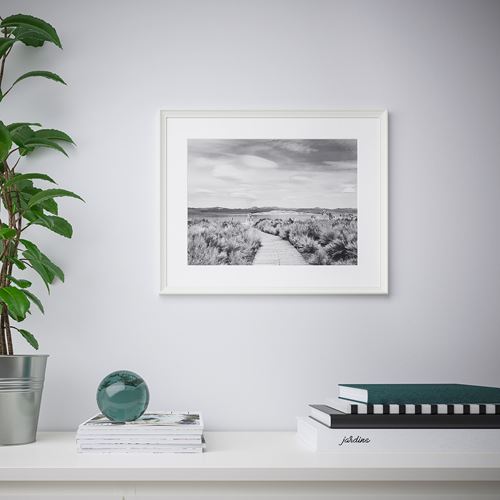 IKEA - KNOPPANG, white frame, white, 50x70 cm