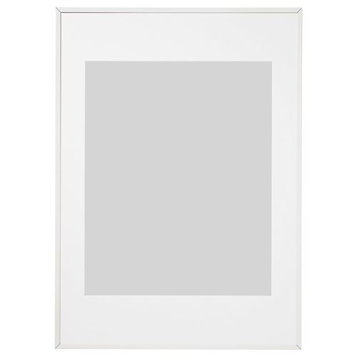 IKEA - LOMVIKEN, white frame, white, 50x70 cm