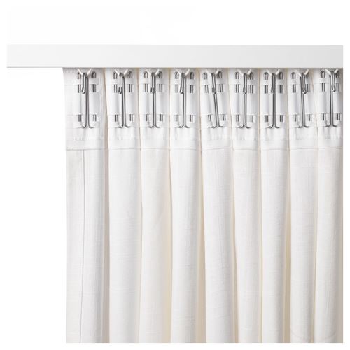 IKEA - RITVA, background curtain, 1 pair, white, 145x300 cm