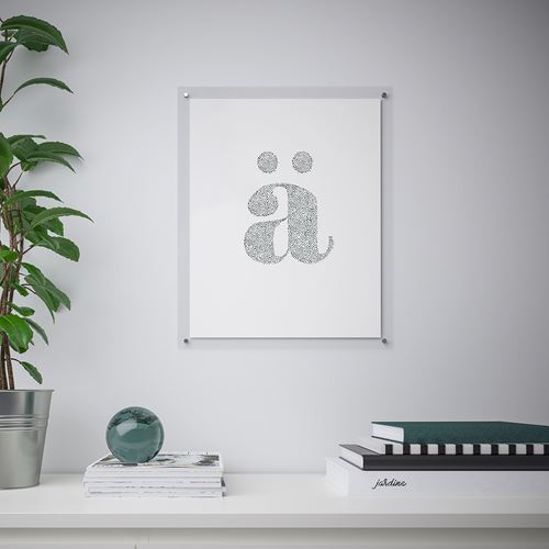 IKEA - FORNBRO, renkli çerçeve, şeffaf, 40x50 cm