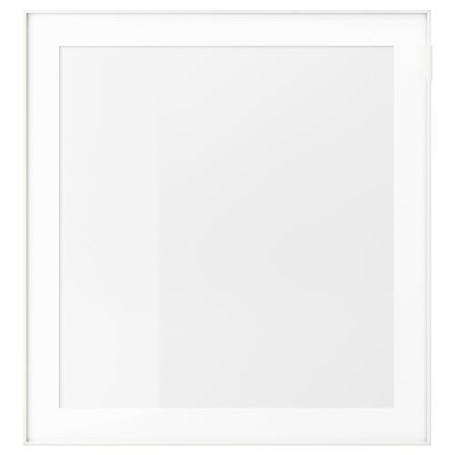 IKEA - GLASSVIK, kapak, beyaz saydam cam, 60x64 cm