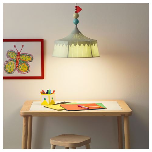IKEA - TROLLBO, çocuk sarkıt lamba, açık yeşil