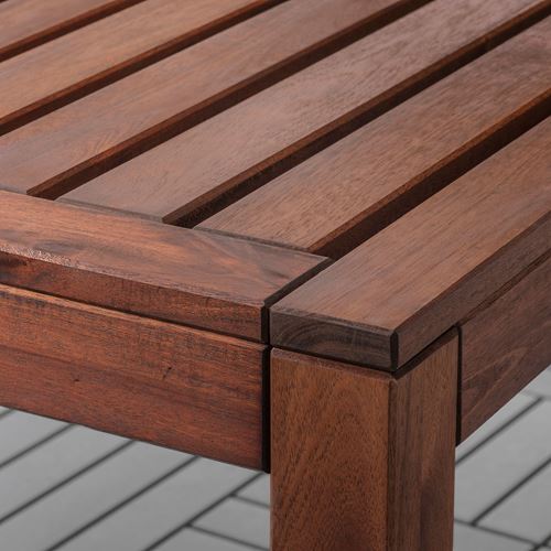 IKEA - APPLARÖ, dining table and adjustable chairs, brown