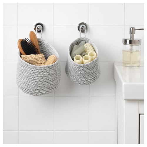 IKEA - NORDRANA, kutu seti, açık gri