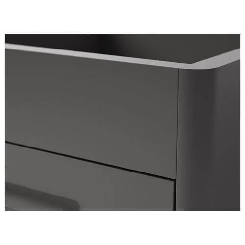 IKEA - IDASEN, drawer unit with smart lock, dark grey, 42x61 cm