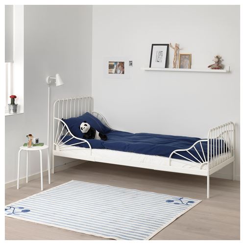 IKEA - MINNEN/LINDBADEN, extendable bed, white, 80x200 cm