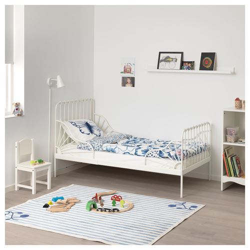 IKEA - MINNEN/LINDBADEN, extendable bed, white, 80x200 cm